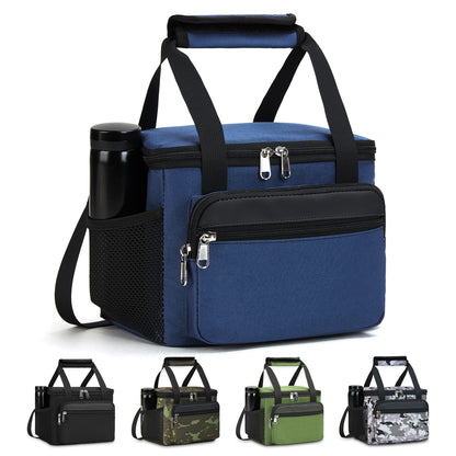 Holuxer Insulated Lunch Box for Men/Women, Reusable Lunch Cooler Bags with Adjustable Shoulder Strap - Leakproof Lunch Bag for Work Picnic, Blue