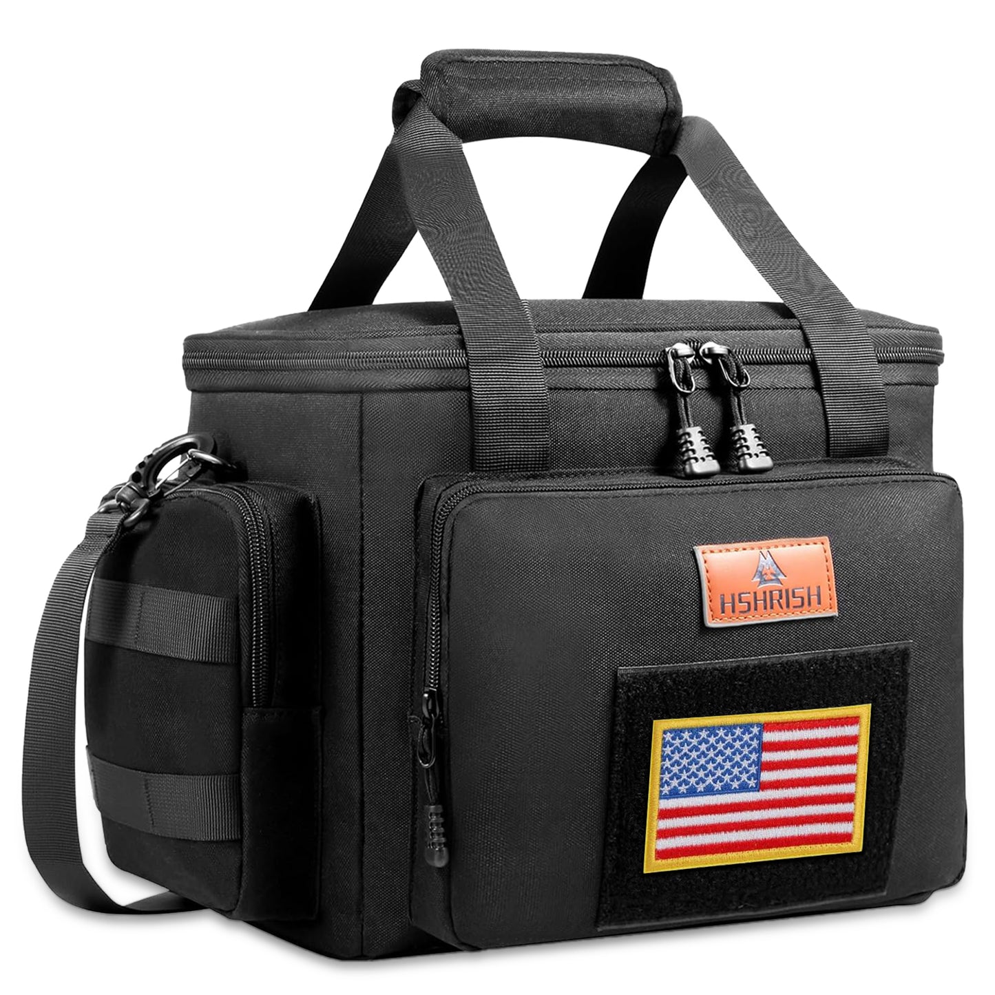 Tactical Large Lunch Box for Men, Heavy Duty Insulated Lunch Bag for Work, Leakproof Lunch Cooler Bag with Shoulder Strap Lunch Pail for Shifts Camping Outdoor Day Trip (12L)