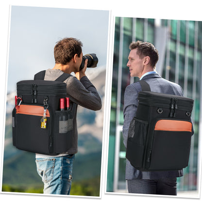 Holuxer Insulated Cooler Backpack, 30L Waterproof Leakproof Soft Coolers Lunch bags for Men, Large Expandable Back Pack, Heavy Duty Cooler Backpacks, Fashion Rucksack for Outdoor, Camping