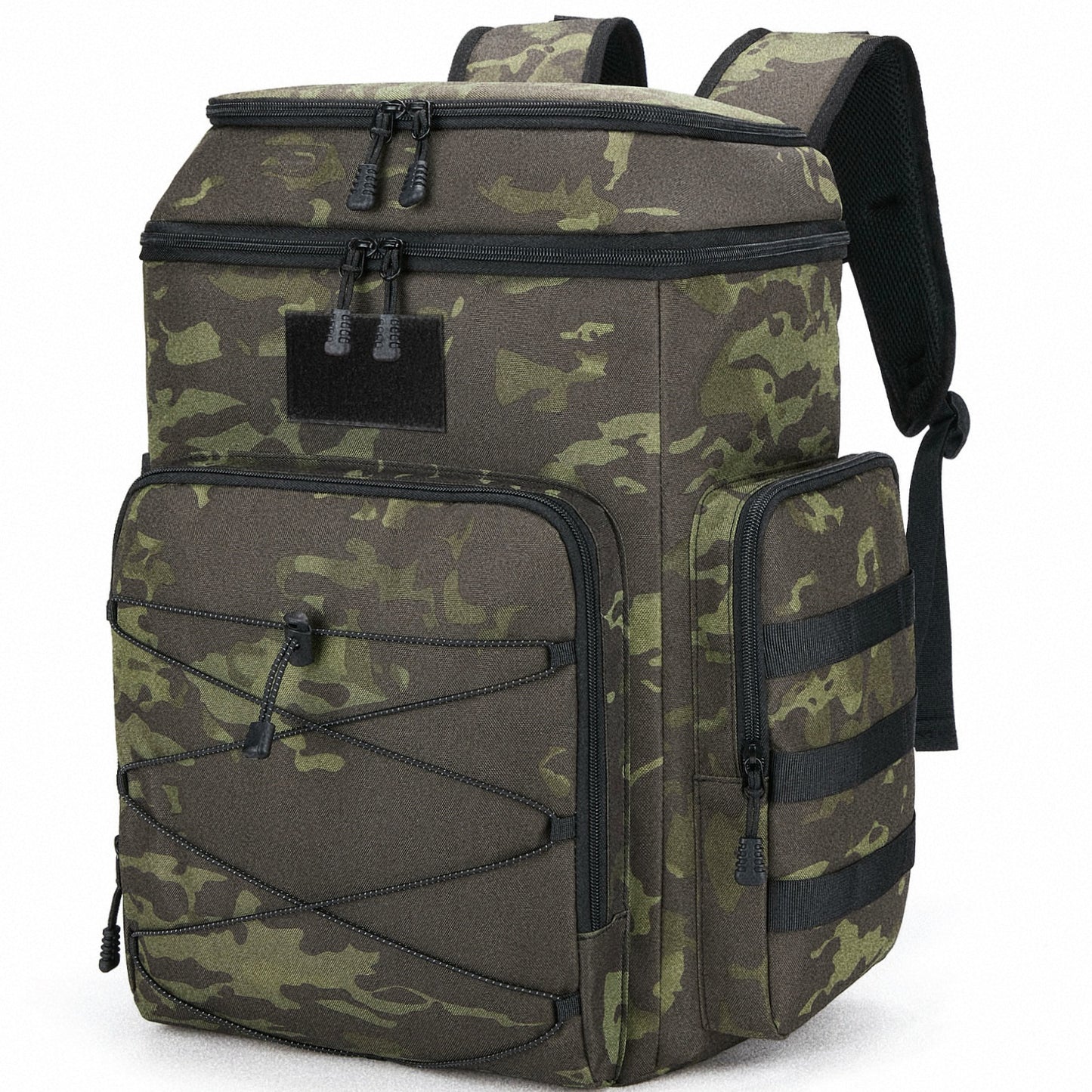 Holuxer Double Deck Backpack Cooler, Insulated Lunch Bags for Men, 30L Fashion Back Pack Tactical Leakproof Coolers Bag, Large Heavy Duty Soft Lunch Backpacks for Outdoor Camping Hiking Picnics Beach